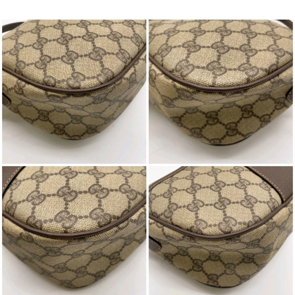 Gucci Sherry Line GG Supreme PVC Leather Brown Shoulder Bag - Picture 7 of 13